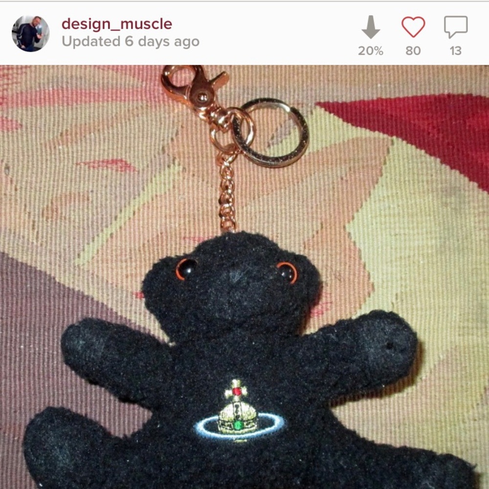 Vintage Vivienne Westwood Care bear keyring
